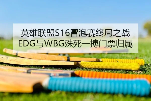 英雄联盟S16冒泡赛终局之战 EDG与WBG殊死一搏门票归属